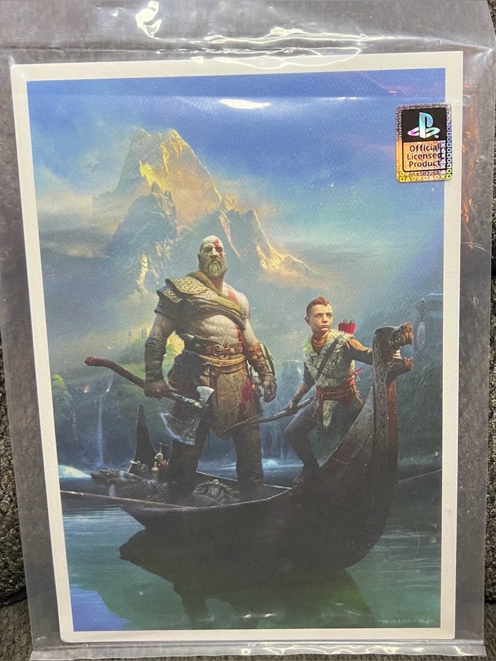 PlayStation Officially Licensed God of War Art Print - Kratos & Atreus Poster